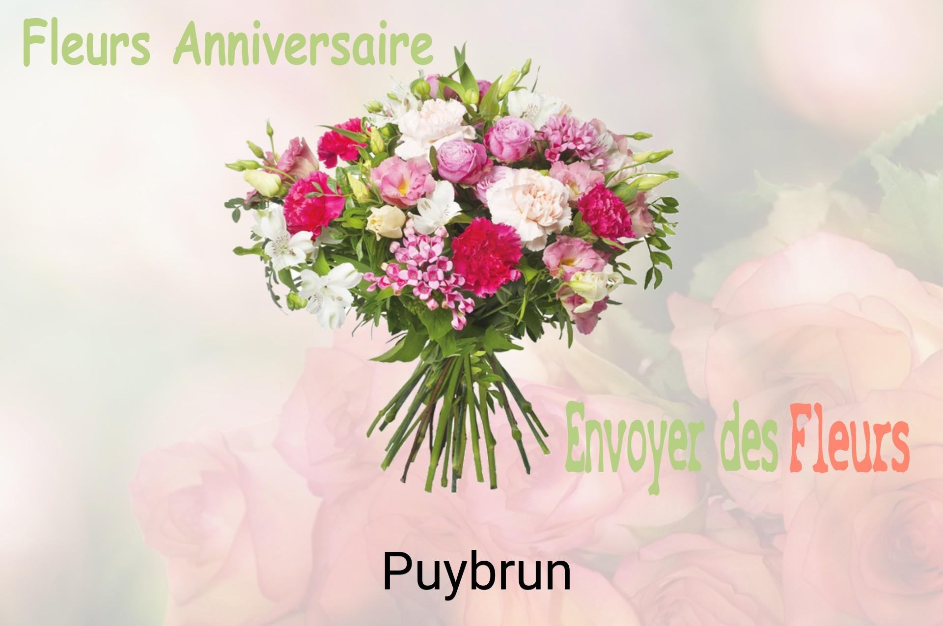 Bouquet de fleurs d’anniversaire livré à Puybrun