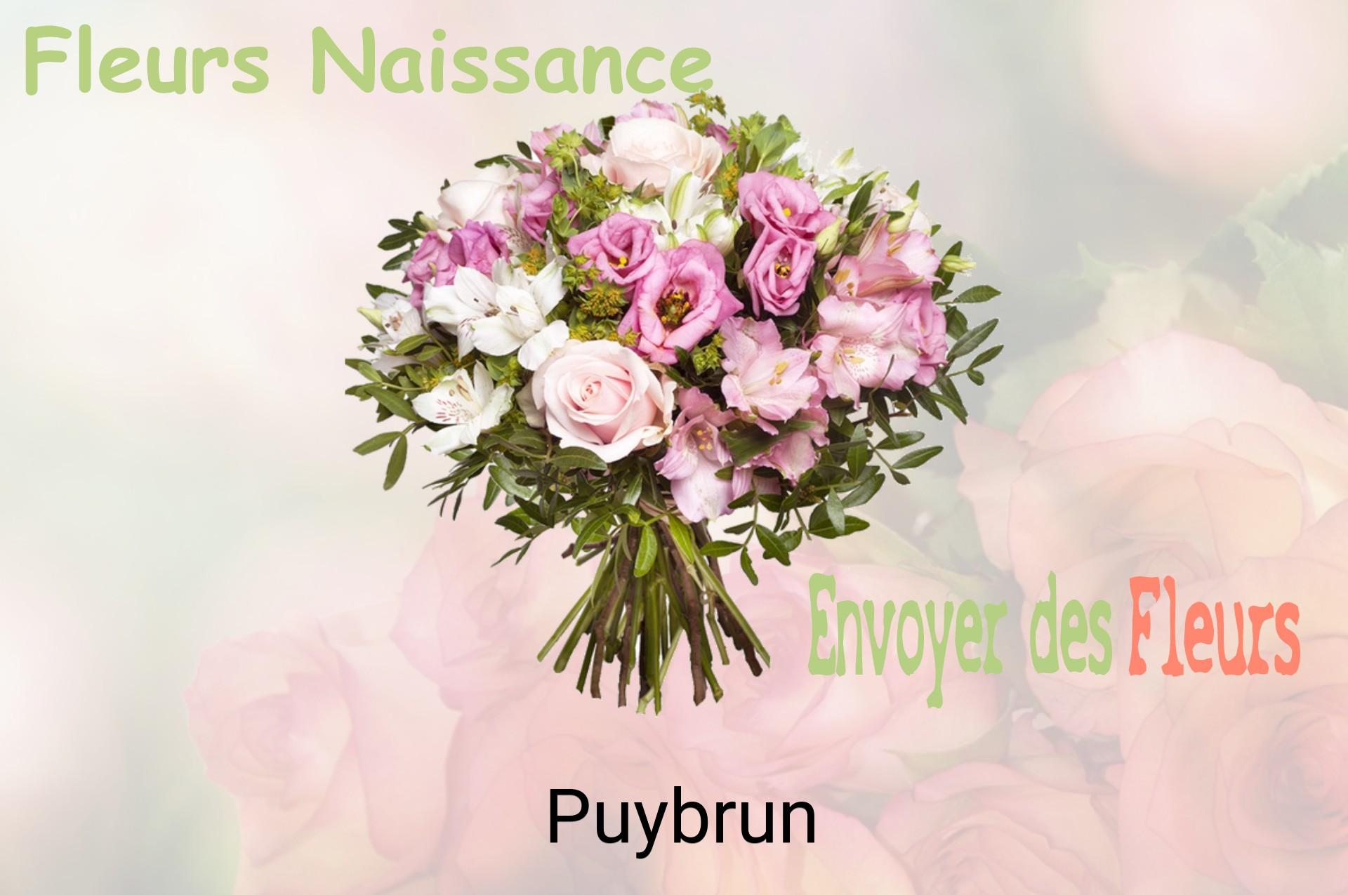Bouquet de fleurs de naissance livré à Puybrun